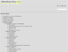 Tablet Screenshot of demotecnica.com